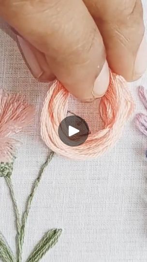 Easy Embroidery Stitches, Flowers Stitch, Embroidery Lessons, Beautiful Leaves, Trending Shorts, Stitches Embroidery, Diy Embroidery Patterns, Embroidery Videos, Embroidery Monogram