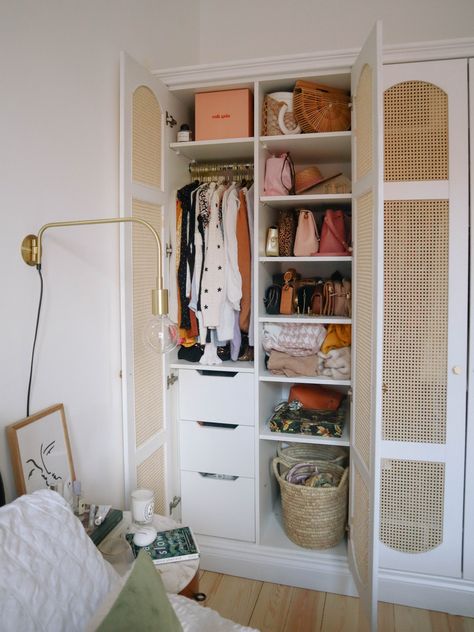 Entrance Wardrobe, Kate Spiers, Boho Closet, Cosy Lighting, Deco Studio, Closet Decor, Wardrobe Furniture, Bedroom Wardrobe, Tiny Bedroom