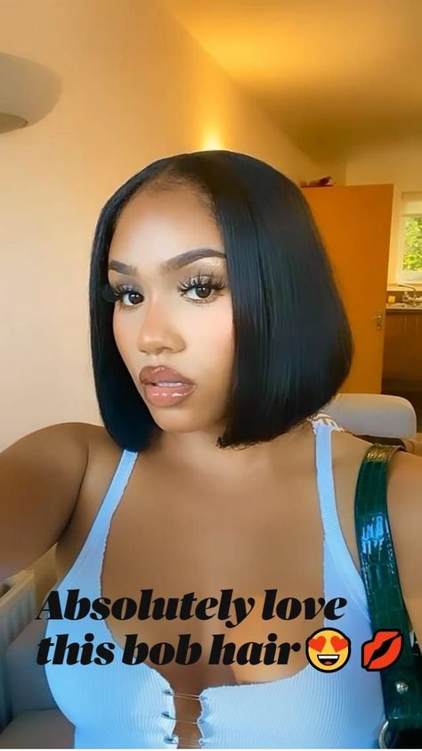 Weave Hairstyles Middle Part, Quick Weave Hairstyles Middle Part, Bob Hairstyles Quick Weave, 10inch Bob Wig, 10inch Bob, Hairstyles Middle Part, Rodeo Hair, Hairstyles Quick Weave, Sew In Bob Hairstyles