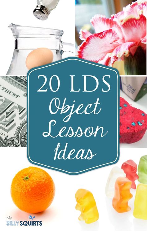 20 inspiring LDS object lesson ideas | My Silly Squirts Lds Object Lessons, Lds Sunday School, Lds Seminary, Family Home Evening Lessons, Youth Lessons, Word Of Wisdom, Relief Society Lessons, Lds Primary Lessons, Yw Lesson