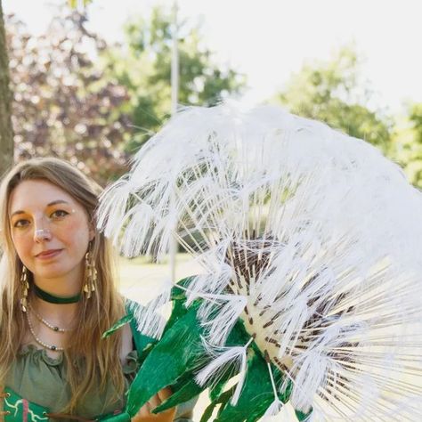 Dandelion Staff, Fairy Staff, Diy Flower Fairy, Wooden Skewers, Crafting Corner, Fairy Stuff, The Dandelion, A Dandelion, 28th Birthday