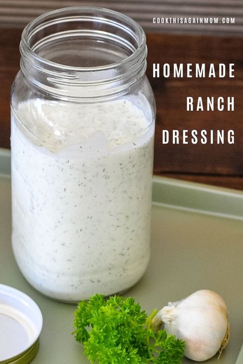 Healthy Homemade Ranch Dressing, Healthy Homemade Ranch, Greek Yogurt Ranch Dressing, Yogurt Ranch, Greek Yogurt Ranch, Ranch Dressing Recipe Homemade, Ranch Dressing Recipe, Ranch Recipe, Homemade Ranch Dressing