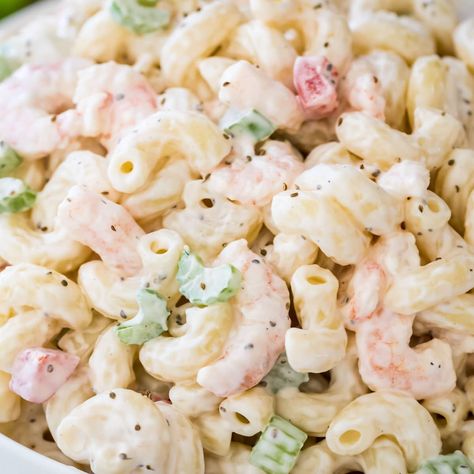 Shrimp Cold Pasta Recipes, Salad With Spaghetti Noodles, Shrimp Pasta Salad Recipes Cold, Pasta Salad With Spaghetti Noodles, Macaroni Salad With Shrimp, Shrimp Pasta Salad Recipes, Cold Shrimp Salad Recipes, Cold Shrimp Pasta Salad, Shrimp Macaroni Salad