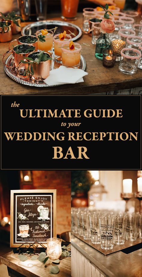 Wedding Reception Bar, Bar Wedding Reception, Fonts Wedding, Reception Bar, Cocktail Wedding Reception, Open Back Wedding, Reception Food, Wedding Reception Food, Event Planning Tips