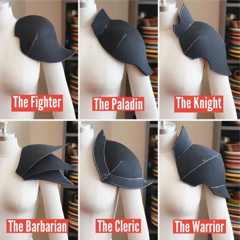 Armor Patterns: Shoulder / Pauldron Pack | Etsy Anduin Wrynn, Shoulder Pauldron, Armor Template, Celana Jogger Wanita, Foam Cosplay, Armadura Cosplay, Goblin Slayer, Cosplay Armor, Cosplay Tutorial