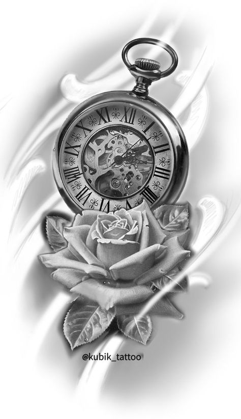 225+ Clock Tattoos Ideas and Designs (2022) - TattoosBoyGirl Clock Face Tattoo, Time Clock Tattoo, Pocket Watch Tattoo Design, Clock And Rose Tattoo, 8 Tattoo, 27 Tattoo, Watch Tattoo Design, Pocket Watch Tattoos, Clock Tattoo Design