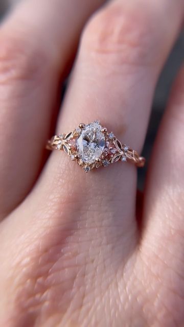 Wedding Ring Untraditional, Engagement Rings Magical, Fairy Vibe Engagement Ring, Cottagecore Aesthetic Wedding Ring, Wedding Rings Ethereal, Fairy Princess Ring, Cottage Core Ring Wedding, Fairy Princess Engagement Ring, Midevil Engagement Rings