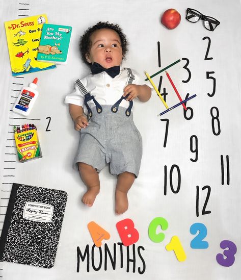 August back to school theme month milestone photoshoot #milestones #milestones #milestone #picture #ideas #for #boys August Baby Milestone Picture, August Monthly Baby Pictures, June Milestone Picture Ideas, Hamster Photoshoot, August Milestone Picture Ideas, Milestone Picture Ideas For Boys, Milestone Picture Ideas, Milestone Photoshoot, 8 Month Baby