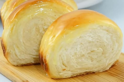 Fluffy Condensed Milk Bread, Condensed Milk Bread, Parmesan Potato, Potato Stacks, Fluffy Bread, Milk Bread Recipe, Baking Measurements, Homemade Bread Recipes Easy, Condensed Milk Recipes