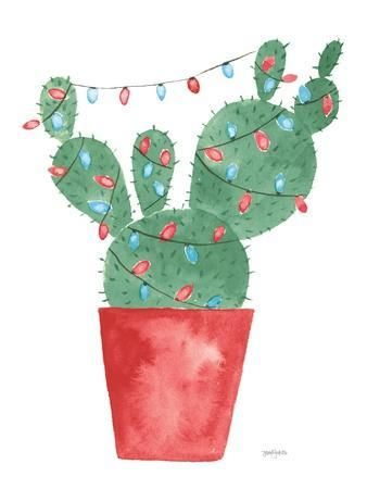 Cactus Wall Art: Prints & Paintings | Art.com Christmas Cactus Watercolor, Xmas Watercolor Painting, Christmas Cactus Painting, Christmas Cactus Drawing, Dark Green Poster, Xmas Cactus, Fun Doodles, Cactus Christmas, Green Canvas Art