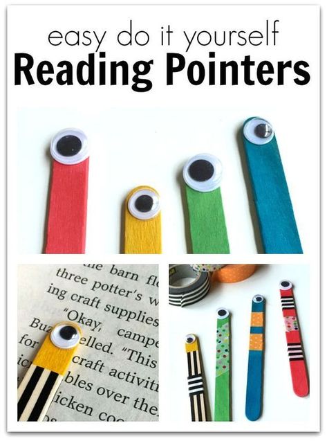 Reaing pointers how to make reading pointers for your classroom. Reading Pointers, Diy Classroom, Reading Intervention, Classroom Library, Classroom Crafts, Kindergarten Reading, Teaching Classroom, Reading Strategies, Reading Ideas