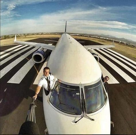 It seems that everyone is taking selfies these days, but these pilots went above and beyond. We couldn’t help but laugh when it landed on our Twitter feed. Thanks @HilariousSelfie for sharing.  If you’re looking for general aviation news and updates in the portable fuel equipment industry, check out our latest articles http://www.gastrailer.com/fuel-trailer/airplane-fuel-trailer/ #aviation #selfies #funny Pilot Selfie, Sending Good Vibes, Best Selfies, General Aviation, Kid Friendly Travel Destinations, Kid Friendly Trips, Click Photo, Instagram Likes, Selfie Stick