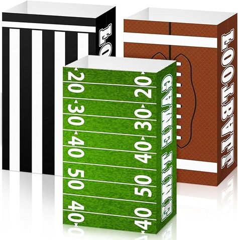 Amazon.com: Funrous 36 Packs Football Party Bags Football Gift Bags for Boys Football Paper Treat Bags Football Goody Candy Bags Sport Favor Bags for Football Themed Party Decorations Football Bowl Party Supplies : Home & Kitchen Football Gift Bags, Football Party Bags, Football Candy, Football Themed Party, Paper Treat Bags, Football Party Decorations, Boys Football, Football Theme Party, Football Birthday Party