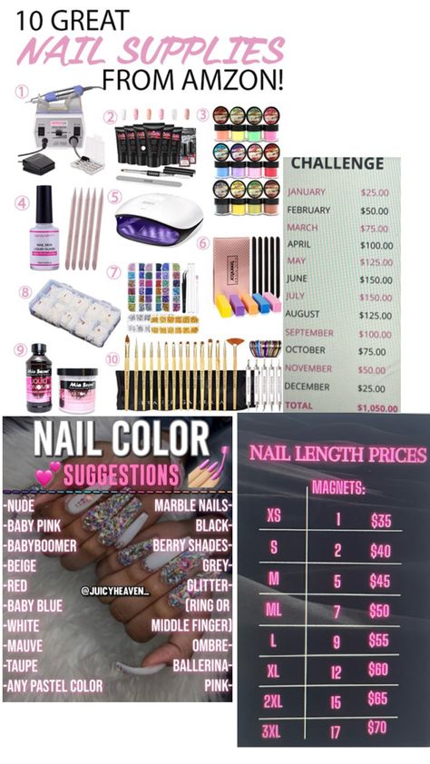 😁 Nails Business Ideas, Nail Tech Mood Board, Beginning Nail Tech, Nail Supply Organization Ideas, Nail Tech Notes, Nail Tech Supplies List, Beginner Nail Tech Supplies, Nail Advice, Nail Tech Organization Ideas