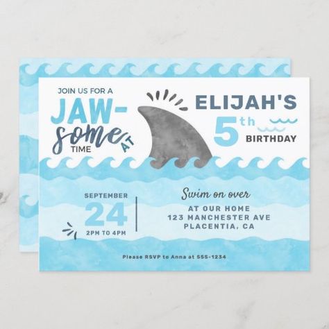 $2.95 | Shark Birthday Party Under the Sea - shark birthday invitation, sharks birthday party, shark invite, under the sea party invitation, shark party for kids, cute shark birthday invitation, jawsome time invitation, shark attack party, birthday boy party invitation, summer party invitation Sharks Birthday Party, Birthday Party Under The Sea, Shark Birthday Party Invitation, Shark Birthday Invitation, Sea Invitation, Second Birthday Boys, Summer Birthday Invitations, Boy Party Invitations, Shark Birthday Invitations