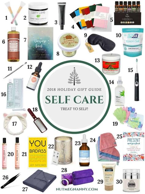 2018 Self Care Gift Guide from Nutmeg Nanny: all the gifts you need to TREAT YO SELF! Everything from beauty to journaling - we have you covered! Care Basket, Face Care Routine, Care Box, Care Quotes, Gifts For Teachers, Wellness Gifts, Spiritual Gifts, Diy Birthday Gifts, Care Package