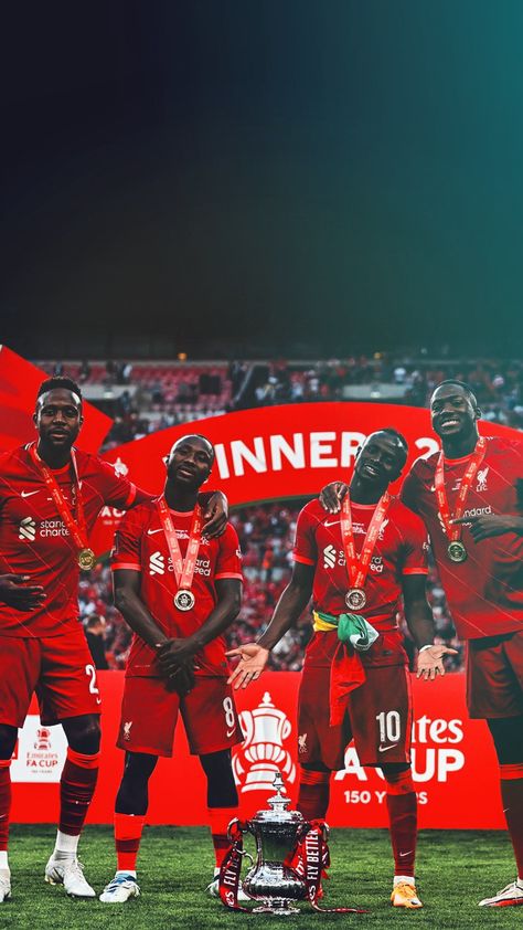 Liverpool FC | FA Cup Final 2022 Liverpool Wallpapers Players, Liverpool Team Wallpaper, Liverpool Players Wallpaper, Liverpool Fc Aesthetic Wallpaper, Liverpool Celebration, Sadio Mane Wallpaper, Mbappe Liverpool, Liverpool Fc Wallpapers, Mane Liverpool