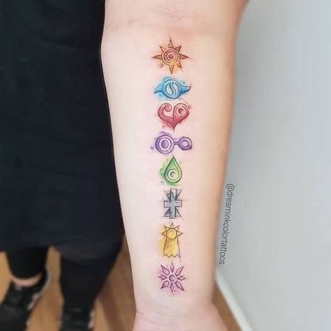 Simbols Tattoo, Tatuaje Studio Ghibli, Digimon Tattoo, Gamer Tattoos, Z Tattoo, Nerd Tattoo, Light Tattoo, Geek Tattoo, Pokemon Tattoo