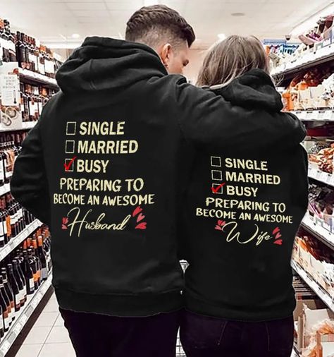 Couples Sweatshirts Hoodie, Cute Couple Hoodies, His And Hers Hoodies, Awesome Husband, Matching Hoodies For Couples, Couples Shirts, Cowgirl Dresses, Couple Stuff, Couple Fits