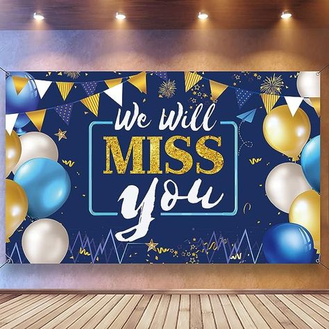 Farewell Banner, Farewell Party Decorations, Retirement Decorations, Birthday Chart, Goodbye Party, Log Candles, Farewell Party, Retirement Party Decorations, Farewell Parties