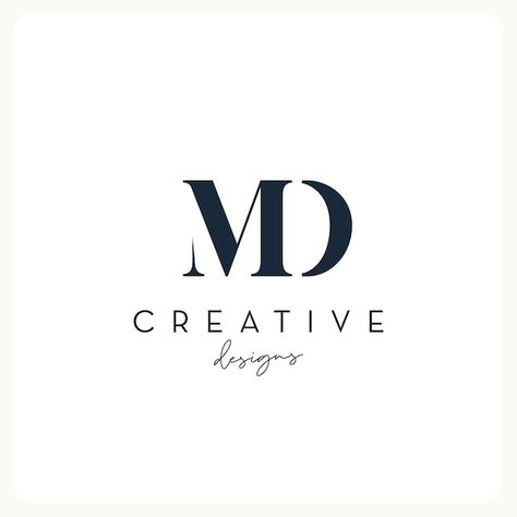 Md Initials Logo, Md Monogram Logo Design, M D Logo Design, M Letter Logo Design Creative, Md Letter Design, Md Monogram Logo, Dm Monogram Logo, D M Logo Design, M D Logo