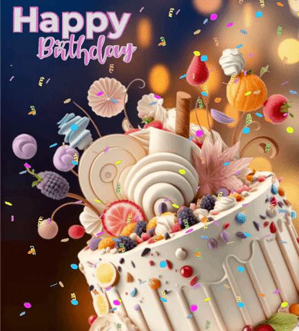 Happy Birthday GIF - Happy birthday - Discover & Share GIFs Gif Birthday Cake, Happy Birthday 3d Images, Happy Birthday Gifs Animated, Happy Birthday Gift Animate, Happy Birthday Cake Gif, Happy Birthday Gif Animation, Gif Happy Birthday, Happy Birthday Animated, Birthday Animated Gif