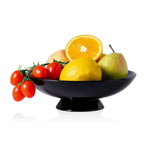 PRICES MAY VARY. 【Classic Design】 Adding a decorative touch to the home and kitchen, this fruit bowl is designed in a modern and classic style. And it will complement any dining style perfectly. It can be your good choice for daily household use or hosting grand gatherings. 【High Quality Porcelain】 This fruit basket bowl is made of sturdy ceramic. It is lead-free and easy to clean, which can be used for dishwashers. Unlike bamboo and stainless-steel materials, this porcelain bowl will NOT rust, Fruit Bowl Display Kitchen, Decorative Pedestal, Fruit Bowl Display, Basket For Kitchen, Candy Snacks, Ceramic Fruit Bowl, Ceramic Fruit, Fruit Holder, Basket Bowl