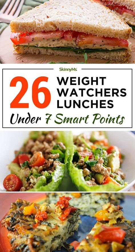 With these Weight Watchers Lunches under 7 Smart Points, you'll have healthy delicious Weight Watcher friendly meals for a whole month! #weightwatchers #lunch #healthyrecipes Weight Watchers Lunches, Plats Weight Watchers, Weight Watchers Meal Plans, Cucumber Diet, Resep Diet, Weight Watchers Diet, Smart Points, Pizza Hut, Healthy Delicious