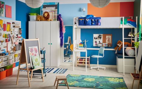 There are plenty of places to source fun and functional playroom furnishings online—it just takes a little digging. Here are ten sites where you can shop for everything from padded floor mats to toy storage solutions from the comfort of your own computer. Ikea Vitval, Cama Ikea Kura, Ikea Hack Kids, Bed Pocket, Loft Bed Frame, Cosy Bed, Ikea Kids, Comfy Seating, Playroom Furniture