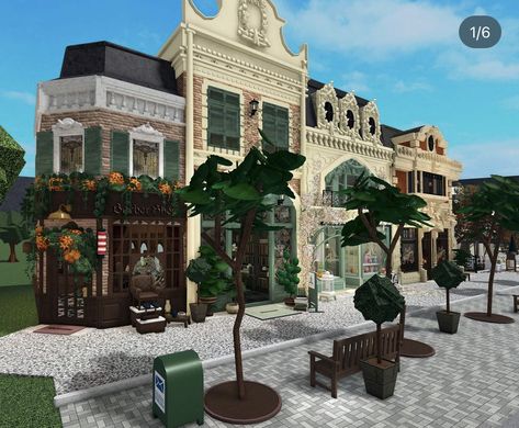 Bloxburg Instagram, Unique Houses Exterior, Bloxburg Cottage, European Kitchen, Apartments Exterior, House Plans With Pictures, Apartment Exterior, Collage Des Photos, Bloxburg Builds