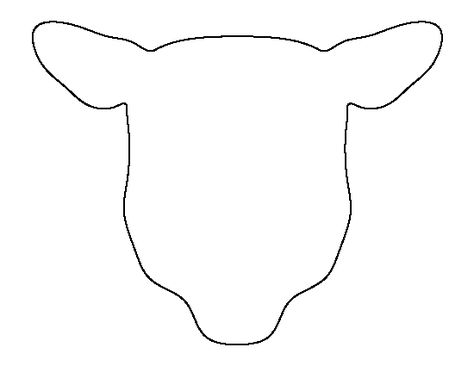 Sheep head pattern. Use the printable outline for crafts, creating stencils, scrapbooking, and more. Free PDF template to download and print at http://patternuniverse.com/download/sheep-head-pattern/ Sheep Head Template, Goat Template Free Printable, Sheep Face Template Free Printable, Sheep Template Free Printable, Sheep Stencil Templates, Sheep Craft Template, Lamb Template, Sheep Outline, Sheep Template