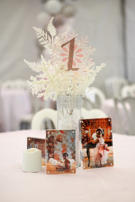 Winter Birthday Centerpieces, Winter Birthday Party Centerpieces, Winter Wonderland Centerpieces Birthday, Onderland Centerpiece, Winter Onederland Party Girl Centerpiece, Winter Onederland Party Centerpieces, Winter Onederland Centerpieces Diy, Winter Onederland Table Centerpieces, Winter Onederland First Birthday Decorations