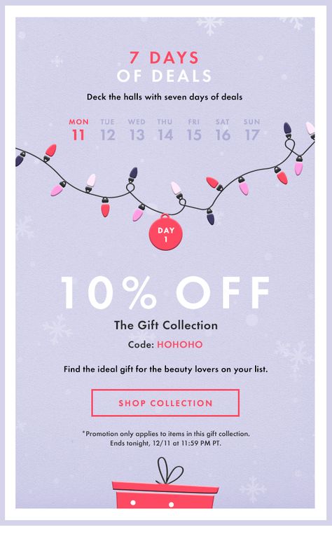 Holiday Email Design Inspiration, Christmas Email Campaign, Christmas Email Design Inspiration, Winter Email Design, Holiday Email Marketing, Email Gif Animation, Newsletter Ideas Design, Fun Email Design, Christmas Email Marketing