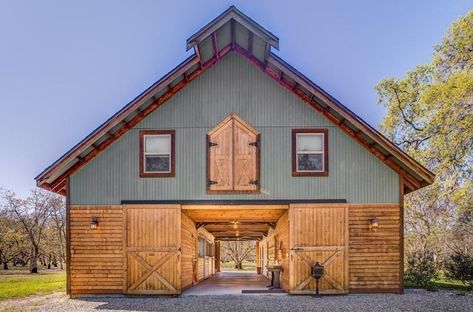 Barn Home Kits: This Company is Changing the Game with Their Product Barn With Loft Apartment, Barn Loft Apartment, Barn With Loft, Barn With Living Quarters, Barn House Kits, Barn Apartment, Barn Loft, Horse Barn Designs, Barn Living