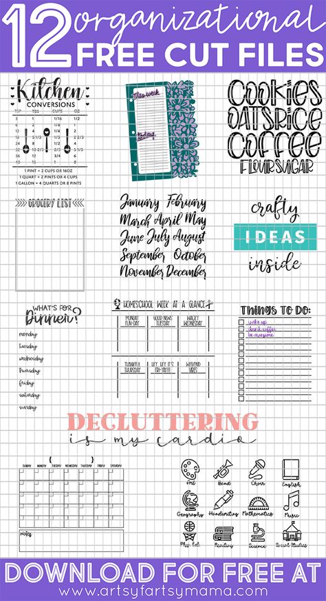 Weekly Menu Planner SVG with Free Organization Cut Files | artsy-fartsy mama Diy Meal Planner, Meal Planner Board, Menu Board Diy, Weekly Menu Boards, Weekly Menu Planners, Planner Board, Make Your Own Sign, Menu Planner, Floral Planner