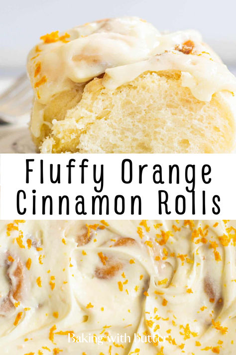 Make your Christmas morning special with these Fluffy Orange Cinnamon Rolls. Their unique blend of cinnamon, cardamom, and fresh orange, topped with creamy frosting, brings a festive flair to your Christmas treats Orange Cream Cheese Frosting, Orange Cinnamon Rolls, Orange Sweet Rolls, Cinnamon Rolls With Cream Cheese, Cinnamon Rolls With Cream, Cinnamon Bun Recipe, Orange Cream Cheese, Orange Frosting, Family Desserts