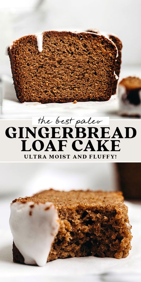 Date Sweetened Gluten Free Desserts, Vegan Gluten Free Holiday Recipes, Vegan Gingerbread Cake, Oat Flour Gingerbread, Vegan Gingerbread Loaf, Gingerbread Loaf Cake, Glazed Gingerbread, Paleo Gingerbread, Gingerbread Donuts