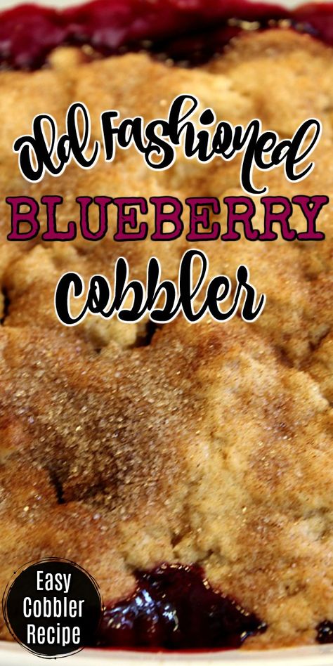 Blueberry Recipes Easy, Homemade Cobbler, Easy Blueberry Cobbler, Blueberry Desserts Recipes, Blueberry Cobbler Recipes, Cobbler Recipes Easy, Muffins Blueberry, Cobbler Easy, Muffins Easy