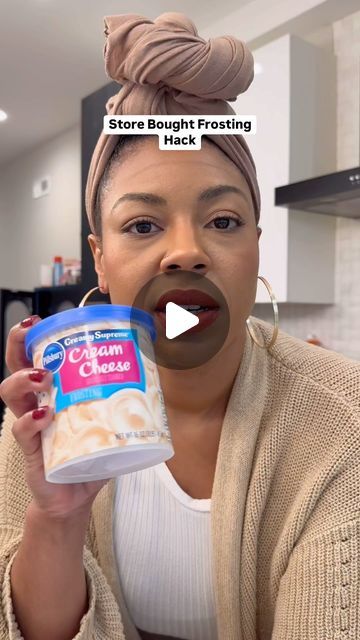 Janelle Nichole on Instagram: "let’s make store bought frosting better!   1 tub vanilla frosting 1/4 - 1/2 c powdered sugar (depends on how sweet you want it) 1 tsp vanilla (extract or paste) Mix all ingredients together well  #hack #hacks #hacksandtips #tipsandtricks #tips #dessert #desserts" Store Frosting Improve, Jar Frosting Hack, Store Bought Cake Decorating Hacks, Store Bought Icing Taste Homemade, How To Make Store Bought Icing Better, Betty Crocker Frosting Hacks, Best Frosting For Cakes, Icing Cupcakes With Store Bought Icing, Icing Hacks Store Bought