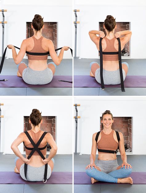 Jet Pack, Camille Styles, Improve Your Posture, Yoga Props, Yoga Iyengar, Yoga Posen, Yoga Moves, Yoga Strap, Yoga Times