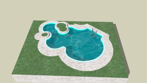 swimming pool - 3D Warehouse Pool Drawing, Tone Warna, Ware House, Interior Design Videos, Sketchup Model, Architecture Concept Drawings, Modelos 3d, Water Sources, Swimming Pool Designs