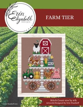 Erin Elizabeth Designs - Farm Tier Chicken Cross Stitch, Little House Needleworks, Erin Elizabeth, Gingham Linen, Farm Baby, Cute Chickens, Baby Cross, Cute Cross Stitch, Counted Cross Stitch Kits