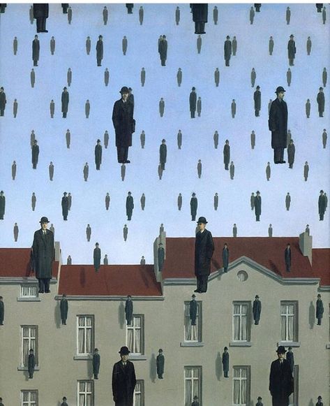 4,619 Likes, 25 Comments - Freuler Art (@freulerart) on Instagram: “#renemagritte #freulerart” René Magritte, Roof, Building, Art