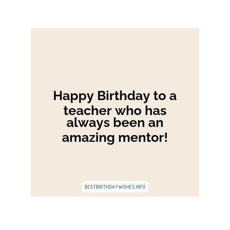 Teachers play an important role in the life of every student. It is important to show teachers how much we appreciate their hard work and dedication. ... | # #BirthdayWishes Check more at https://www.ehindijokes.com/inspirational-quotes-celebrate-teachers-birthday/ Teachers Birthday, Teacher Birthday, Hard Work And Dedication, Birthday Pictures, Hard Work, Happy Day, Birthday Wishes, Happy Birthday, Inspirational Quotes