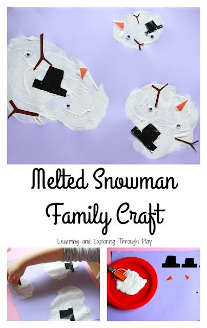 Winter Crafts For Toddlers, Snow Crafts, Winter Crafts Preschool, January Crafts, Melted Snowman, December Crafts, Preschool Winter, Baby Art Projects, Preschool Christmas Crafts