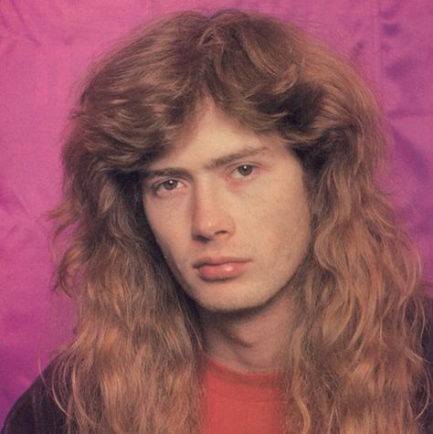 Dave Mustaine during the young years of Megadeth Nick Menza, Vic Rattlehead, David Ellefson, Dave Mustaine, Ginger Men, Mötley Crüe, Thrash Metal, Van Halen, Kurt Cobain