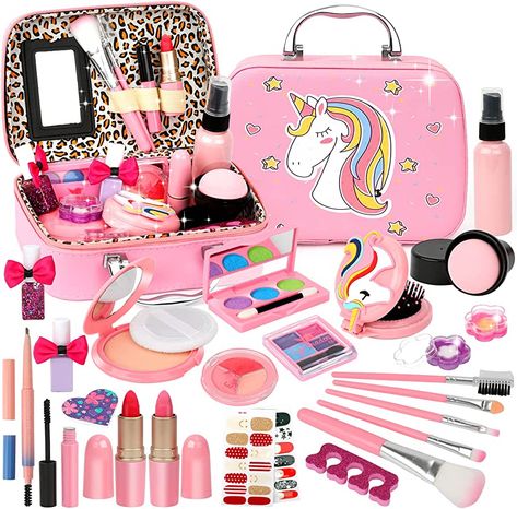 Kids Make Up Set, Childrens Makeup, Kids Makeup Kit, Make Up Kits, Mini Mascara, Makeup Toys, Makeup Kit For Kids, Play Makeup, Non Toxic Makeup