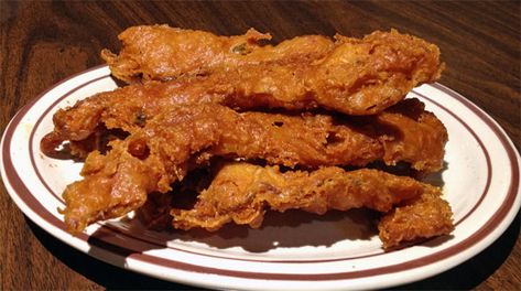 Chicken Fried Bacon Recipe Deep Fried Bacon, Italian Meatloaf Recipes, Warm Appetizers, Fried Bacon, Italian Meatloaf, Slice Cake, Apple Slice, Country Fried, Mild Italian Sausage