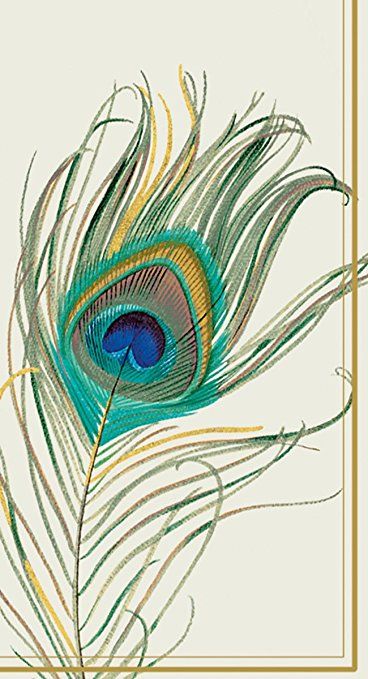 Ideal Home Range 16 Count Decorative Paper Napkins, Buffet, Peacock Feather Peacock Feather Art, Decorative Paper Napkins, Ink Therapy, Paper Guest Towels, Paper Cocktail Napkins, Draw Ideas, Peacock Art, Gold Leaf Painting, Tabletop Accessories