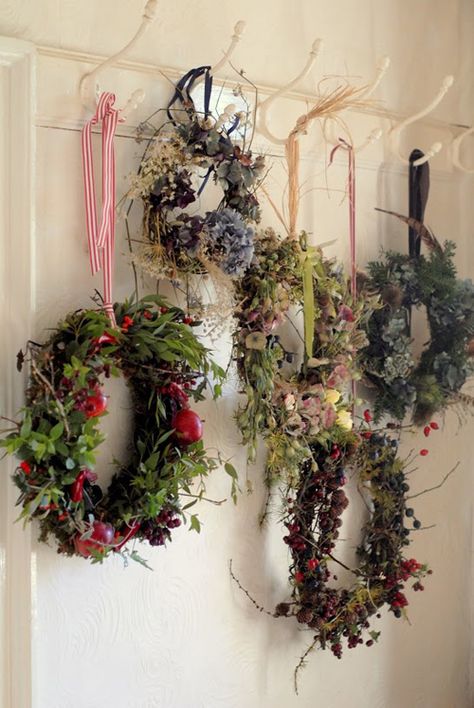 Wreath Display, Wreath Storage, Natural Wreath, Fall Fest, British Flowers, Flower Company, Wedding Company, Christmas Flowers, Beltane